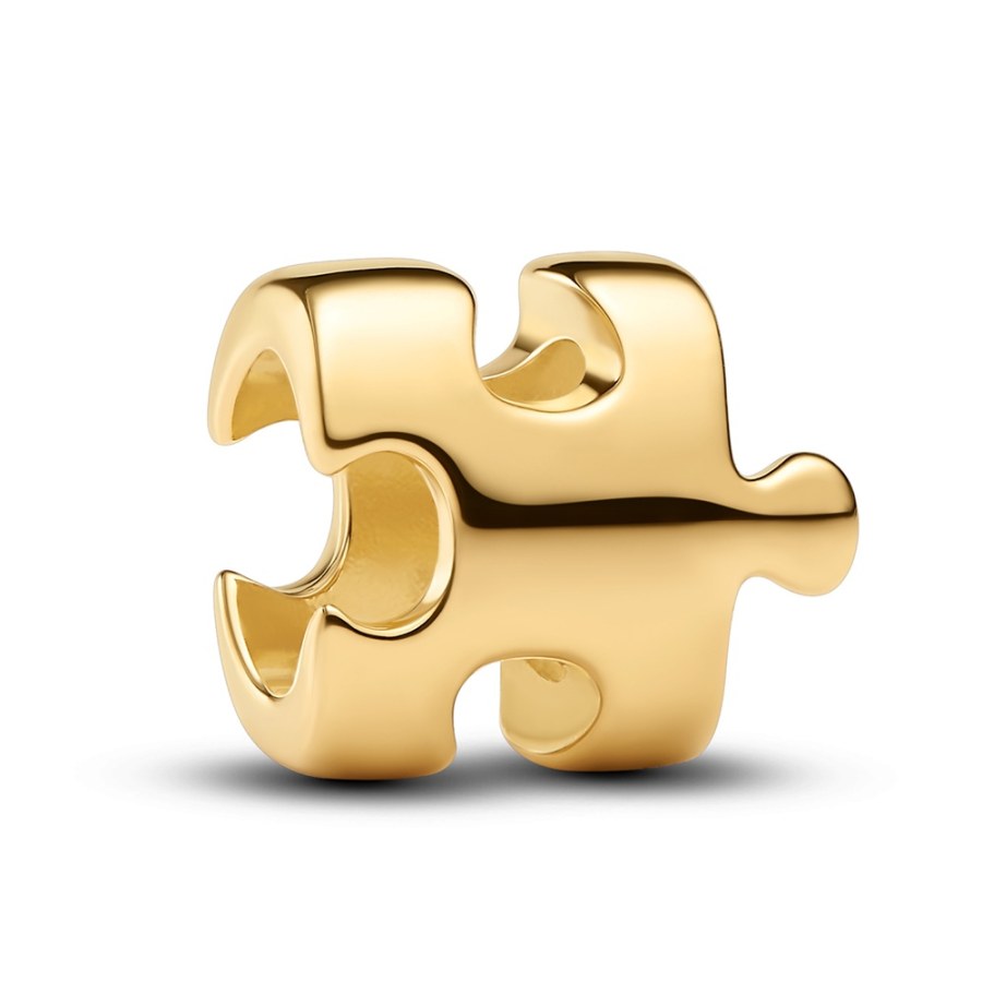 Pandora Pozlacený mini korálek Puzzle Moments Shine 764514C00 - Přívěsky Přívěsky na náramky