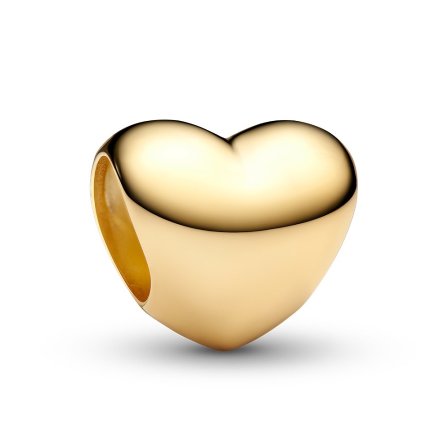 Pandora Pozlacený mini korálek Srdíčko Shine Moments 763998C00 - Přívěsky Přívěsky na náramky