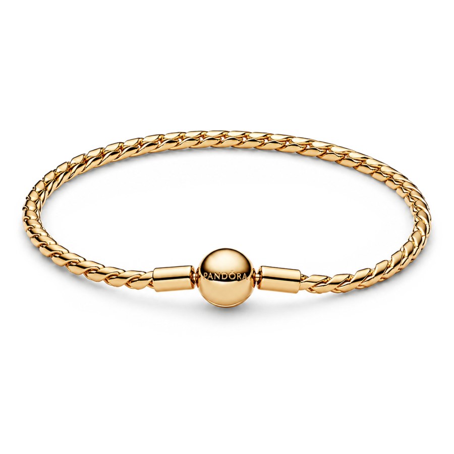 Pandora Pozlacený náramek na přívěsky Shine Moments 564028C00 19 cm