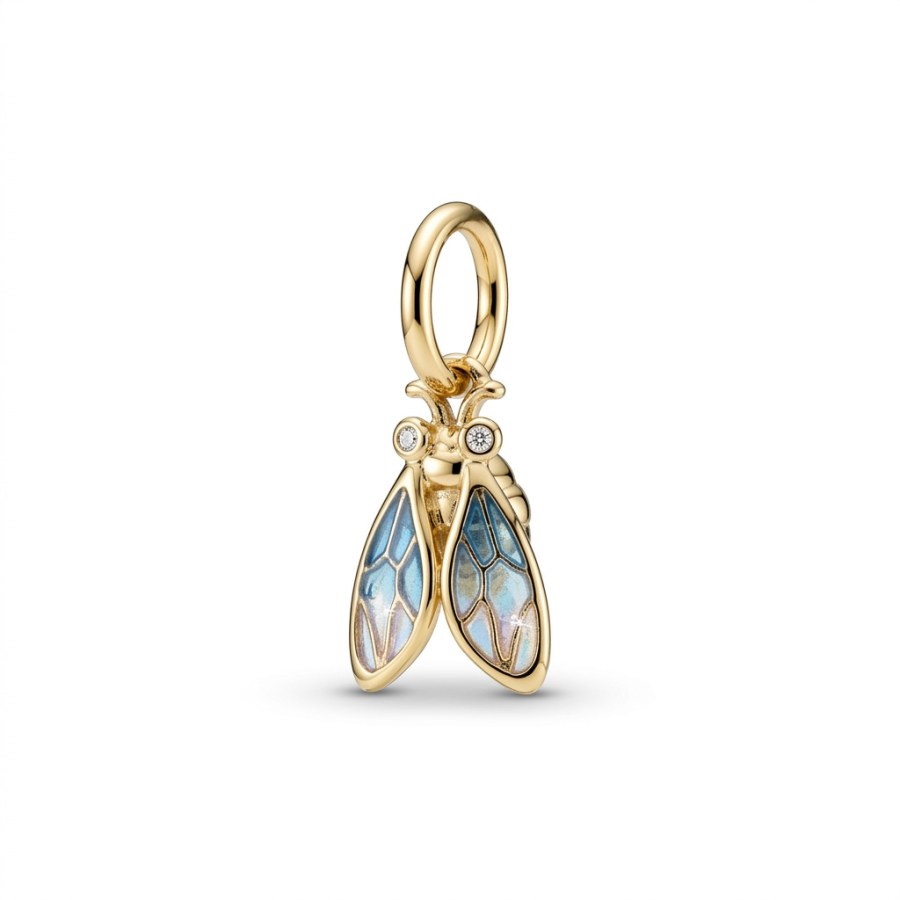 Pandora Pozlacený přívěsek Cikáda Moments/ME Shine 764490C01