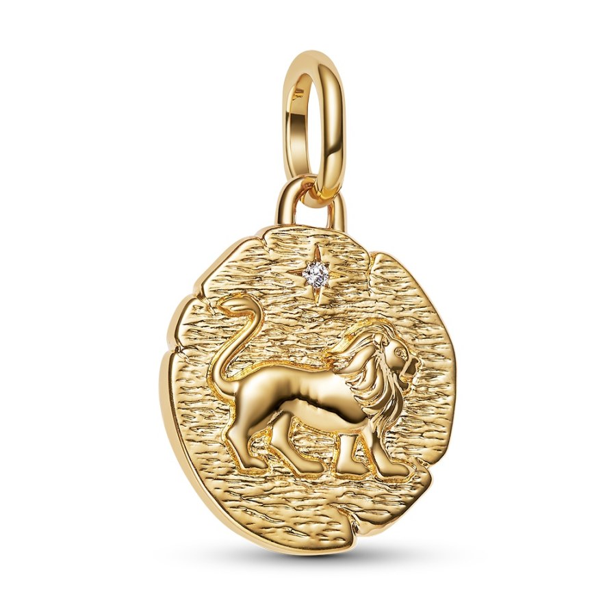 Pandora Pozlacený přívěsek Lev Shine ME/Moments 763974C01 - Přívěsky Přívěsky na náramky