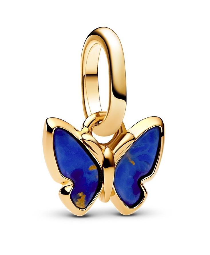 Pandora Pozlacený přívěsek Motýl Mini Shine 763825C01 - Přívěsky Přívěsky na náramky