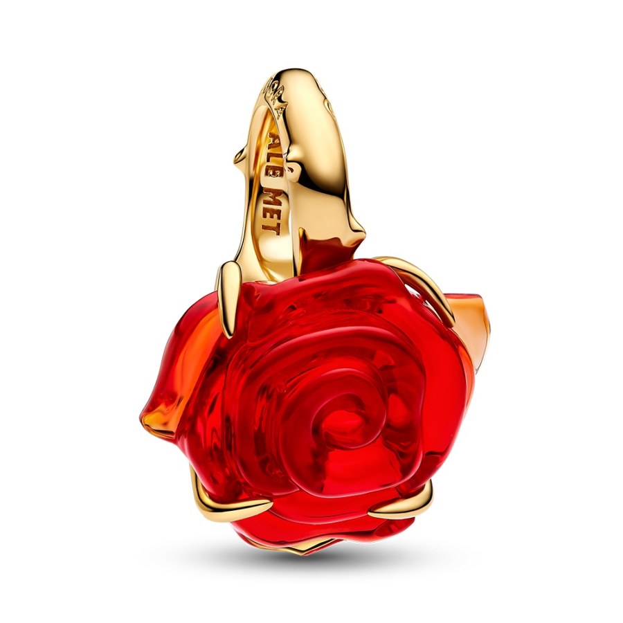 Pandora Pozlacený přívěsek Zakletá růže Shine Moments 764018C01 - Přívěsky Přívěsky na náramky