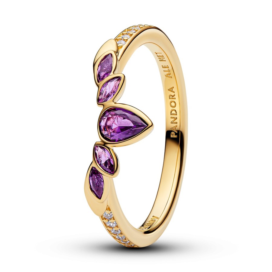 Pandora Pozlacený prsten korunka královny Anny Shine Disney 164135C01 56 mm - Prsteny Prsteny s&nbsp;kamínkem