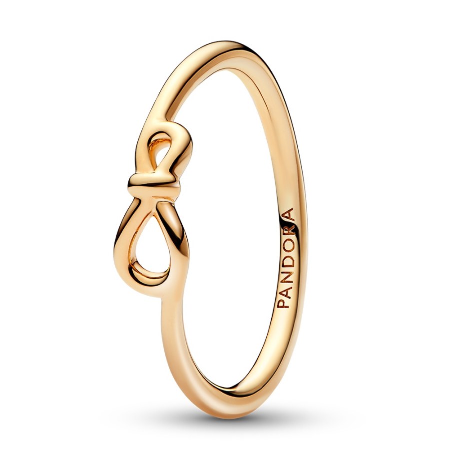 Pandora Pozlacený prsten Uzel nekonečna Shine Moments 168898C00 48 mm Pandora Pozlacený prsten Uzel nekonečna Shine Moments 168898C00 48 mm - Prsteny Prsteny bez kamínku