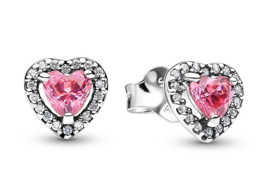 Pandora Romantické srdíčkové náušnice Timeless 298427C02 Pandora Romantické srdíčkové náušnice Timeless 298427C02 - Náušnice Pecky