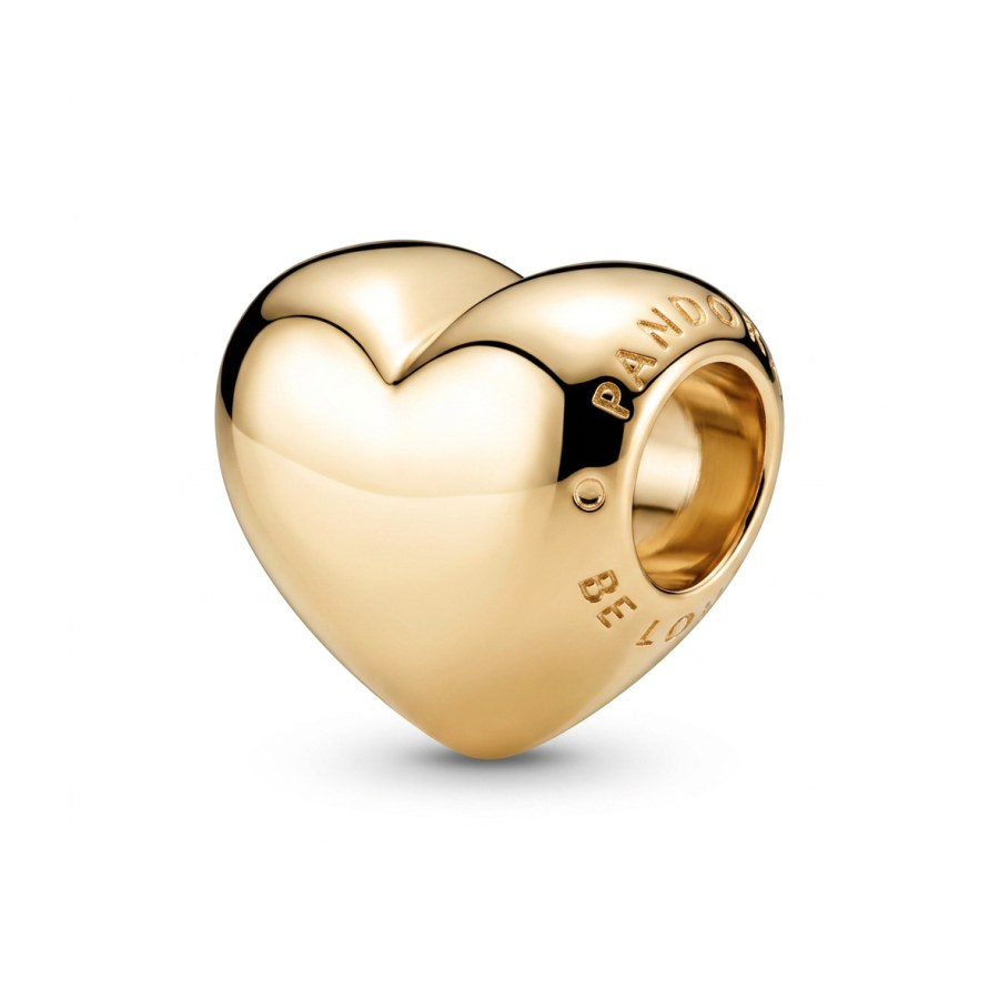 Pandora Romantický pozlacený korálek Srdce Shine Moments 763439C00