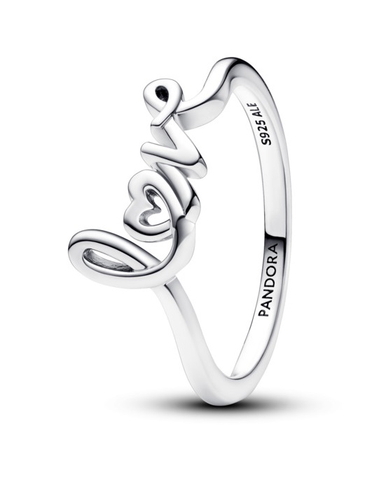 Pandora Romantický stříbrný prsten Love Moments 193058C00 50 mm - Prsteny Prsteny bez kamínku