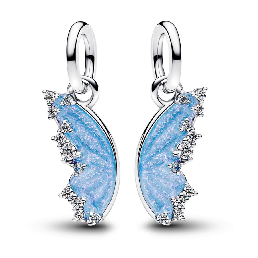 Pandora Rozdělitelný stříbrný přívěsek Třpytivý motýl ME 794244C01 - Přívěsky Přívěsky na náramky