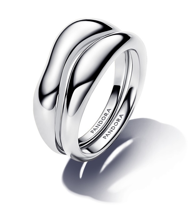Pandora Slušivý set stříbrných prstenů 193264C00 52 mm - Prsteny Prsteny bez kamínku