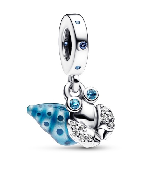 Pandora Slušivý stříbrný přívěsek Rak poustevníček 792700C01 - Náramky Přívěsky na náramky