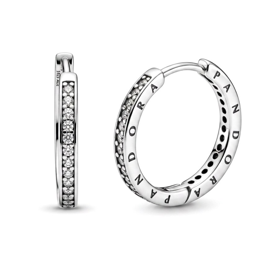 Pandora Stříbrné náušnice s krystaly 290558CZ