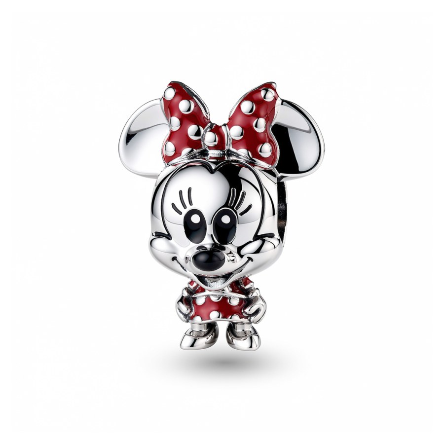 Pandora Stříbrný korálek Disney Minnie Moments 798880C02 - Přívěsky Přívěsky na náramky