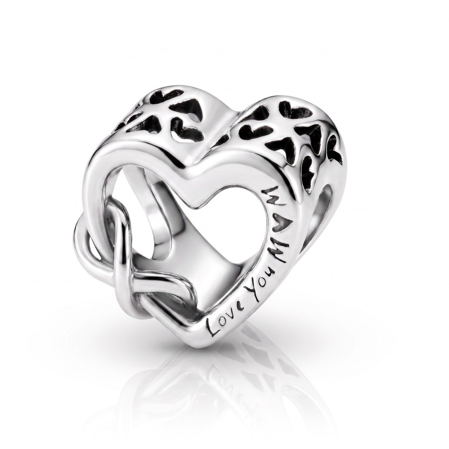 Pandora Stříbrný korálek Love You Mum Moments 798825C00