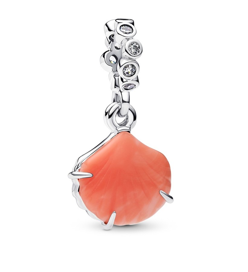 Pandora Dvojitý visací přívěsek Mušle Moments 793821C01 Pandora Dvojitý visací přívěsek Mušle Moments 793821C01 - Přívěsky Přívěsky na náramky