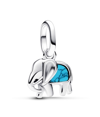 Pandora Stříbrný mini přívěsek Tyrkysový slon Me 793858C01 Pandora Stříbrný mini přívěsek Tyrkysový slon Me 793858C01 - Přívěsky a korálky