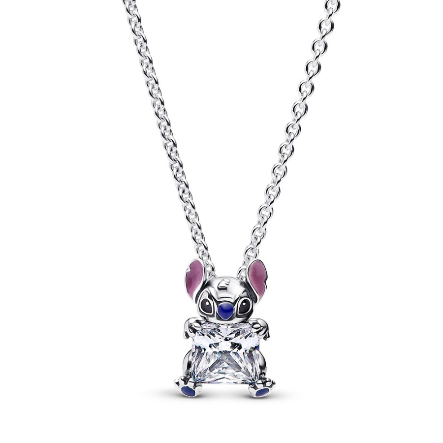 Pandora Stříbrný náhrdelník Disney Stitch 393743C01-45