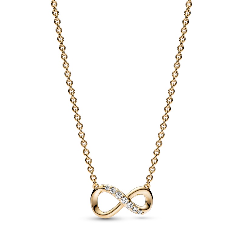 Pandora Pozlacený náhrdelník Třpytivé nekonečno Shine 368821C01 50 cm Pandora Pozlacený náhrdelník Třpytivé nekonečno Shine 368821C01 50 cm - Náhrdelníky