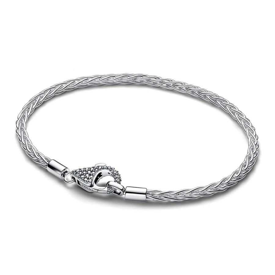 Pandora Stříbrný náramek s pavé zapínáním Moments 594462C01 20 cm
