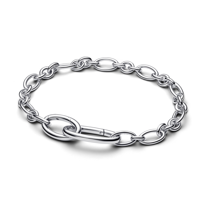 Pandora Stříbrný náramek s oválnými články ME 594678C00 15 cm