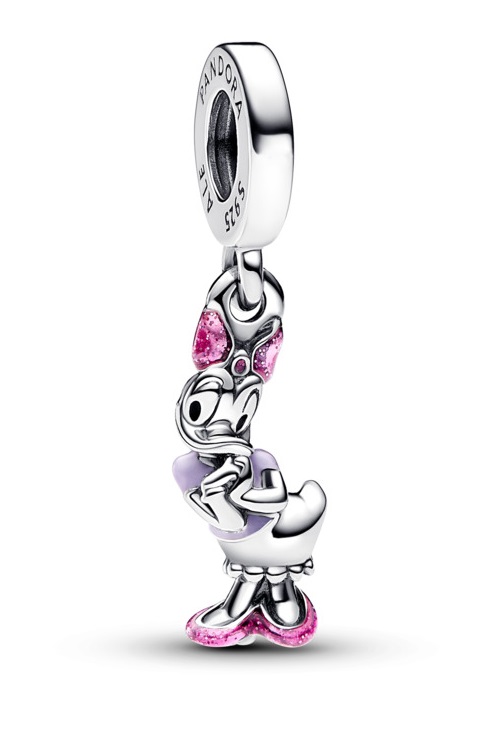 Pandora Stříbrný přívěsek Daisy Duck Disney 793249C01 - Přívěsky a korálky