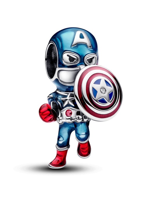 Pandora Stříbrný přívěsek Kapitán Amerika Marvel 793129C01 Pandora Stříbrný přívěsek Kapitán Amerika Marvel 793129C01 - Přívěsky a korálky