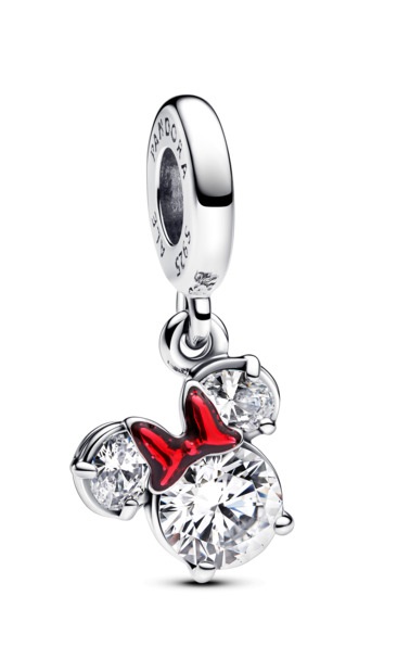 Pandora Stříbrný přívěsek Minnie Mouse Disney Moments 793533C01 - Přívěsky a korálky