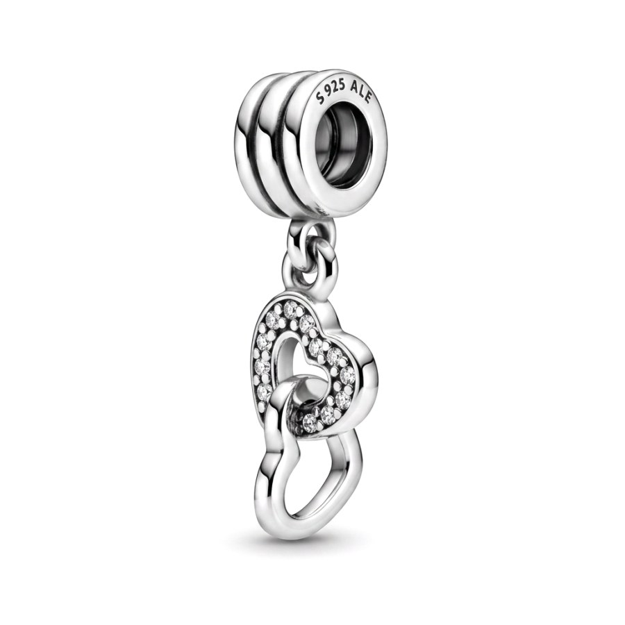 Pandora Stříbrný přívěsek Propletená srdce Moments 791242CZ