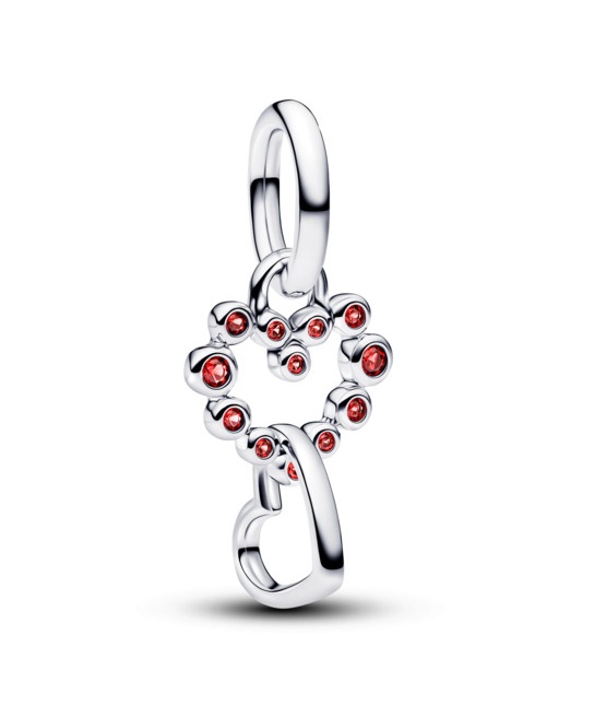 Pandora Stříbrný přívěsek Propojená srdce Moments/ME 794435C01