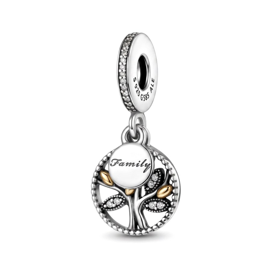 Pandora Stříbrný přívěsek Rodinné kořeny Moments 791728CZ