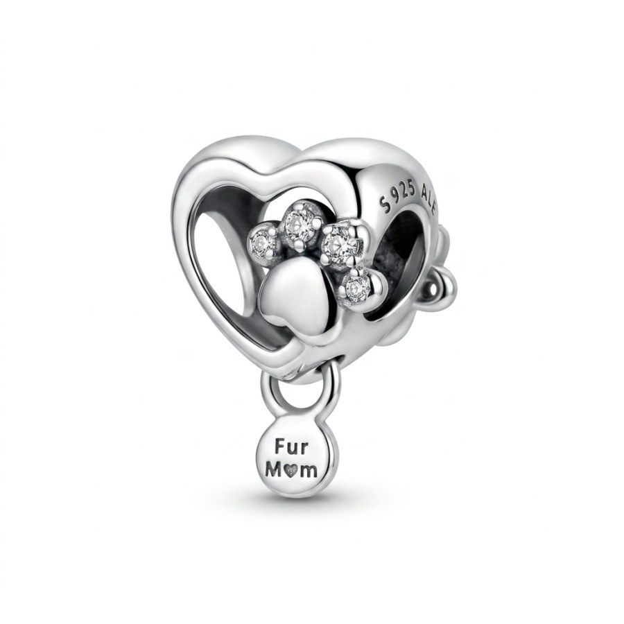 Pandora Stříbrný přívěsek Tlapka pro maminku Moments 798873C01
