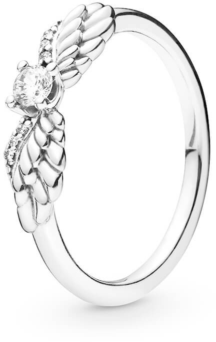 Pandora Stříbrný prsten Andělská křídla 198500C01 50 mm - Prsteny Prsteny s kamínkem