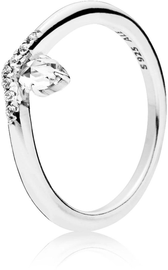 Pandora Stříbrný prsten s kamínky 197790CZ 58 mm - Prsteny Prsteny s kamínkem