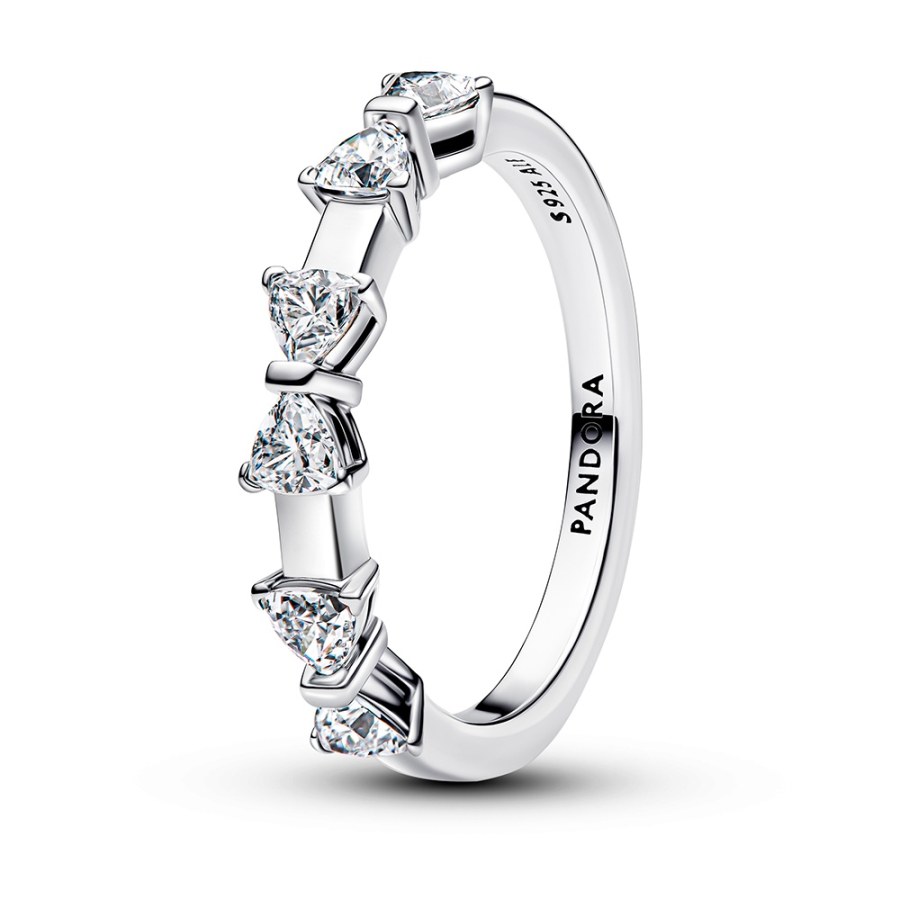 Pandora Stříbrný prsten s mašličkami Timeless 194233C01 50 mm