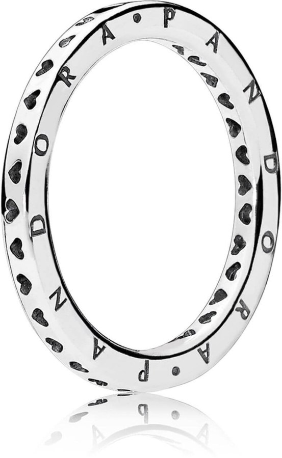Pandora Stříbrný prsten se srdíčky 197133 58 mm - Prsteny Prsteny bez kamínku