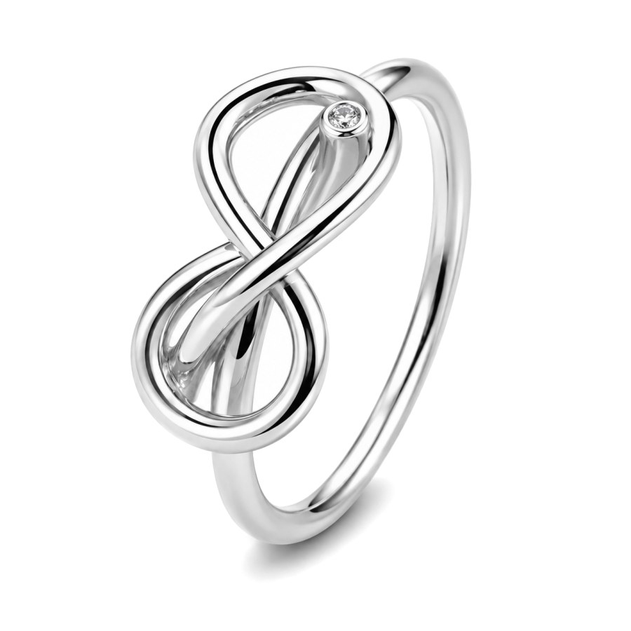 Pandora Stříbrný prsten Uzel nekonečna Moments 193759C01 60 mm