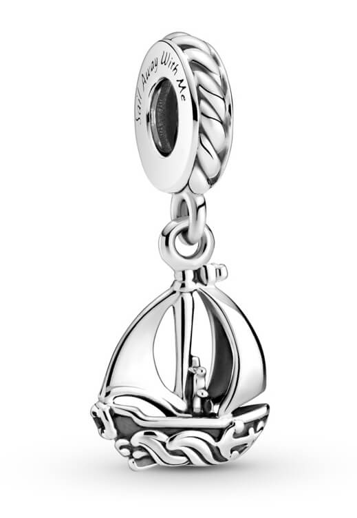 Pandora Stříbrný visací přívěsek Plachetnice Moments 799439C00 Pandora Stříbrný visací přívěsek Plachetnice Moments 799439C00 - Náramky Přívěsky na náramky