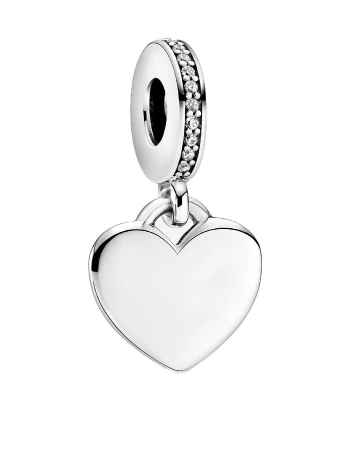 Pandora Stříbrný visací přívěsek Srdce Moments 798761C01 - Přívěsky Přívěsky na náramky