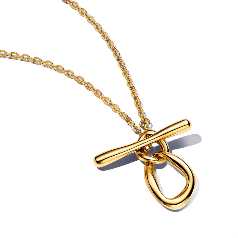 Pandora Stylový pozlacený náhrdelník Shine 363255C00 - Náhrdelníky