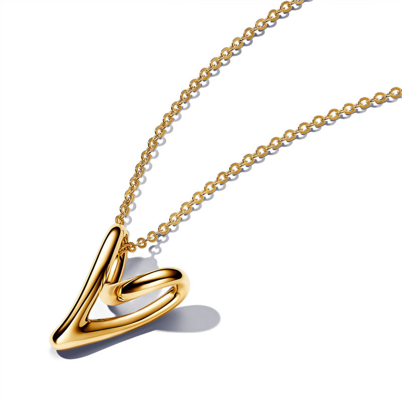 Pandora Stylový pozlacený náhrdelník Shine 363272C00 - Náhrdelníky