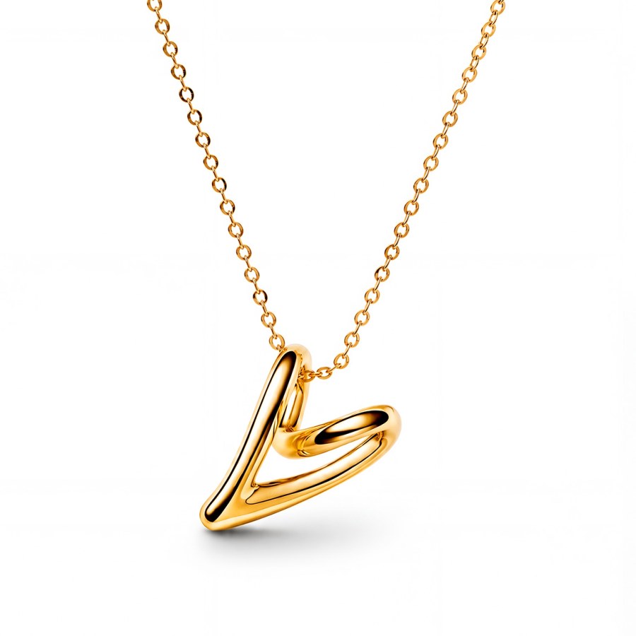 Pandora Stylový pozlacený náhrdelník Shine Essence 363272C00-70 - Náhrdelníky
