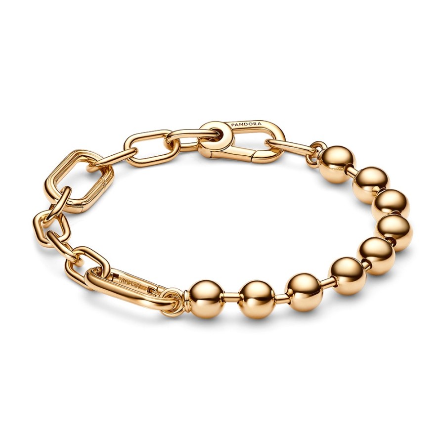 Pandora Fashion pozlacený náramek na přívěsky Shine Me 562793C00 17 cm Pandora Fashion pozlacený náramek na přívěsky Shine Me 562793C00 17 cm - Náramky Řetízkové náramky