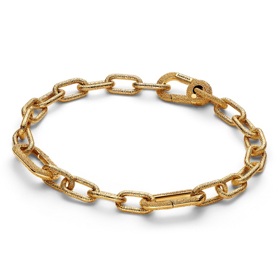 Pandora Stylový pozlacený náramek na přívěsky Shine Me 563829C00 16 cm - Náramky Řetízkové náramky