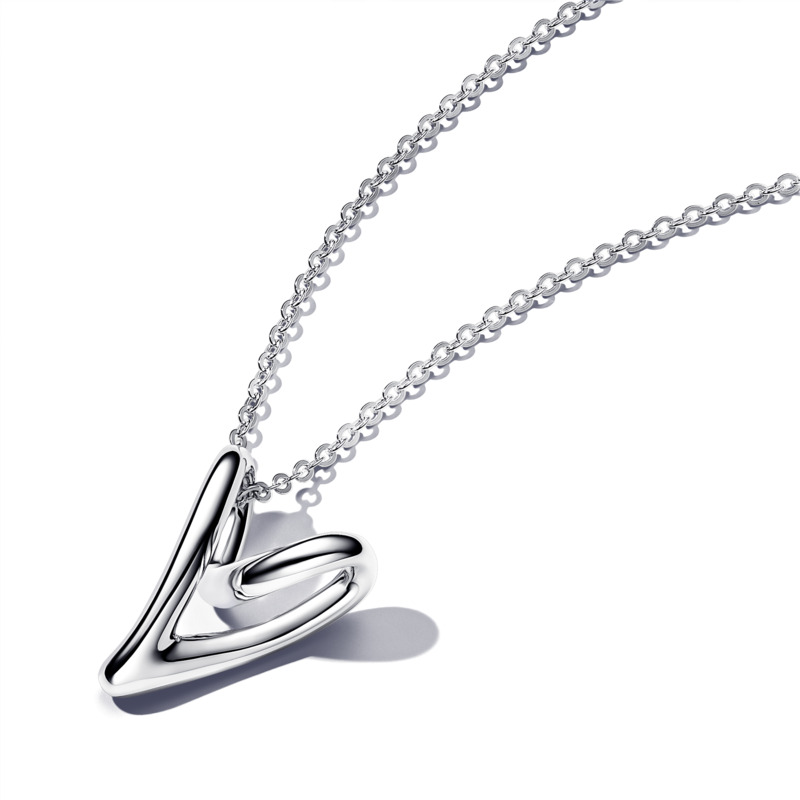 Pandora Stylový stříbrný náhrdelník 393272C00 - Náhrdelníky