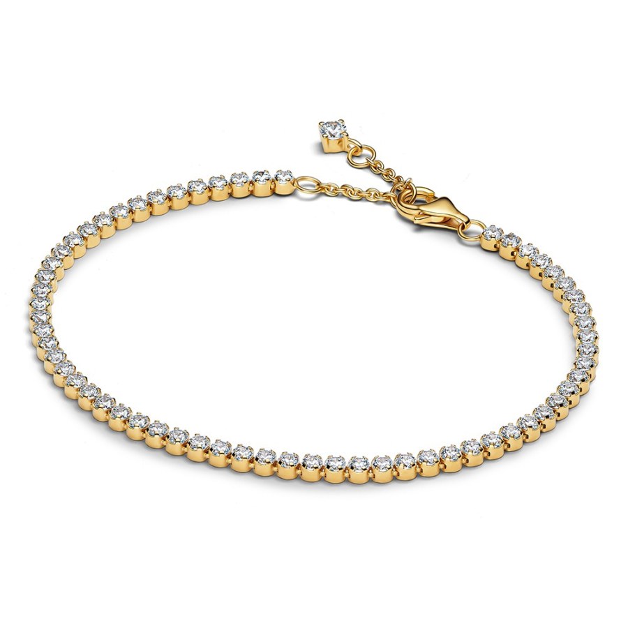 Pandora Tenisový náramek s čirými zirkony Shine Timeless 563927C01 18 cm