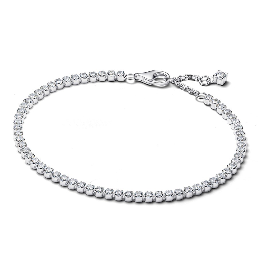 Pandora Tenisový náramek s čirými zirkony Timeless 593927C01 20 cm