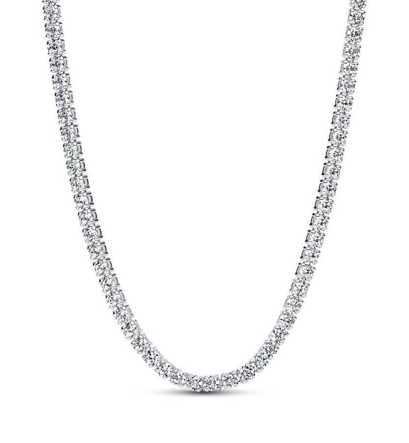 Pandora Tenisový stříbrný náhrdelník choker Timeless 393806C01-40 Pandora Tenisový stříbrný náhrdelník choker Timeless 393806C01-40 - Náhrdelníky Náhrdelníky s kameny