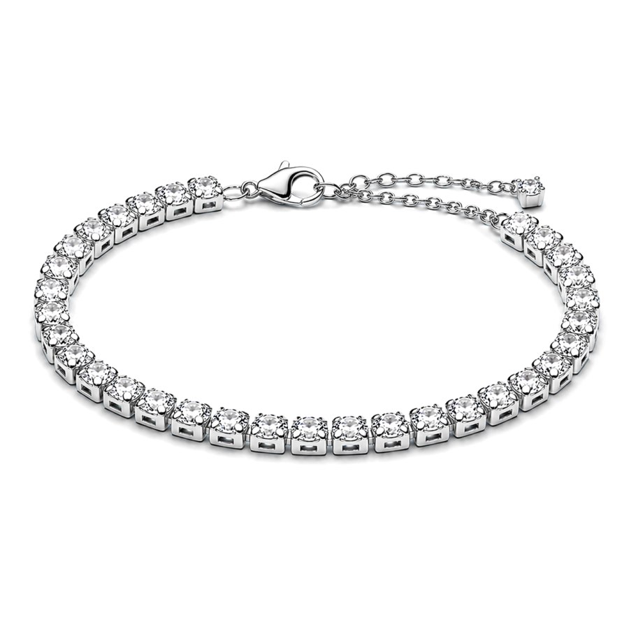 Pandora Tenisový stříbrný náramek s&nbsp;kubickými zirkony Timeless 593539C01 20 cm - Náramky Řetízkové náramky