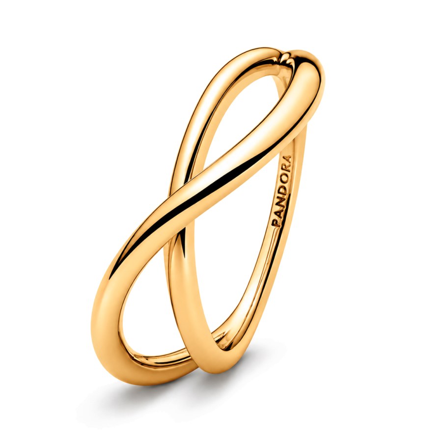 Pandora Trendy pozlacený prsten Shine Essence 163318C00 52 mm