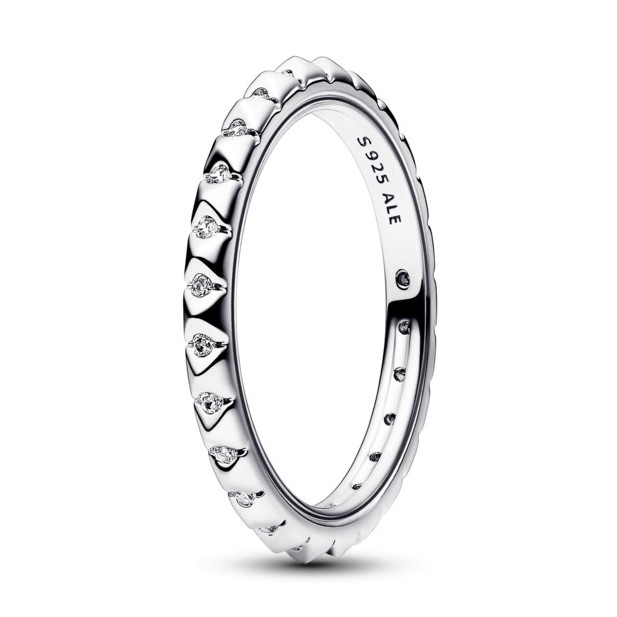 Pandora Třpytivý stříbrný prsten s kubickou zirkonií Pyramidy Me 192800C01 48 mm Pandora Třpytivý stříbrný prsten s kubickou zirkonií Pyramidy Me 192800C01 48 mm - Prsteny Prsteny s kamínkem